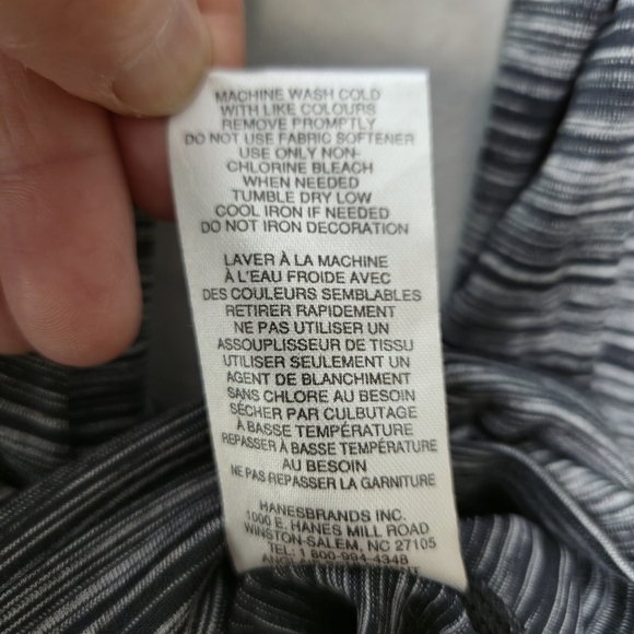 Champion Ladies Gray Striped Long Sleeve Hoodie Size S - Picture 8 of 8